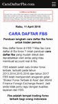 Mobile Screenshot of caradaftarfbs.com